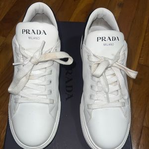 Prada White/Black Sneakers